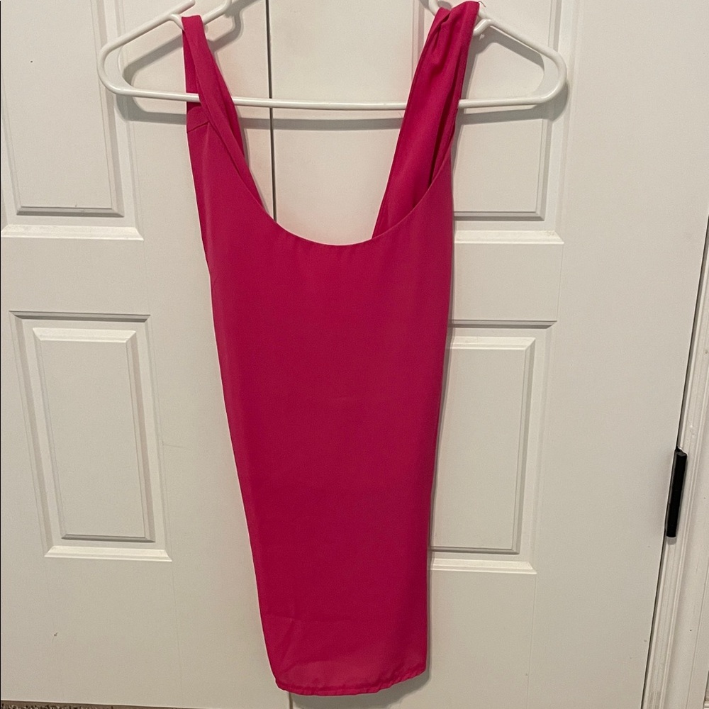 Vibrant Pink Sleeveless Dress